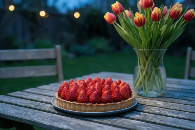 Taart op een lenteavond