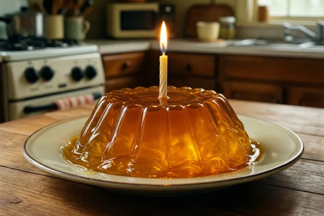 Een kaarsje in grootmoeders pudding
