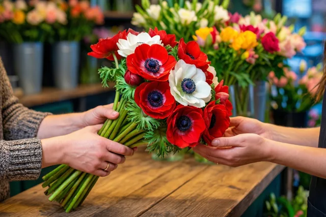 Een dankjewel in rood en wit