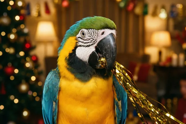 Deze ara kleurt je nieuwjaar