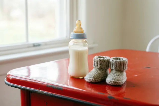 Kleine slofjes op de retrotafel