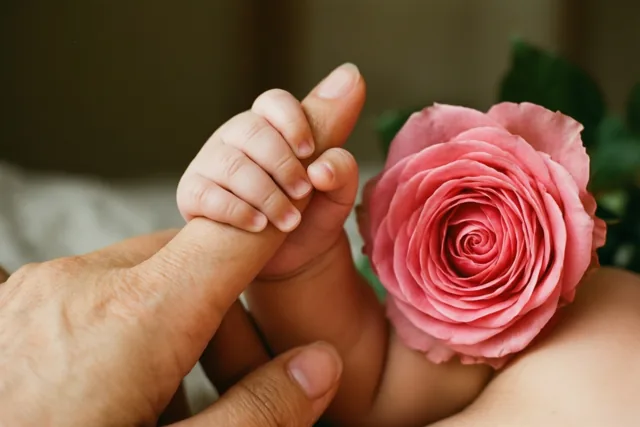 Mama, mijn handje zoekt jou