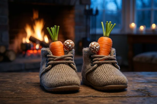 Piepkleine slofjes voor Sinterklaas