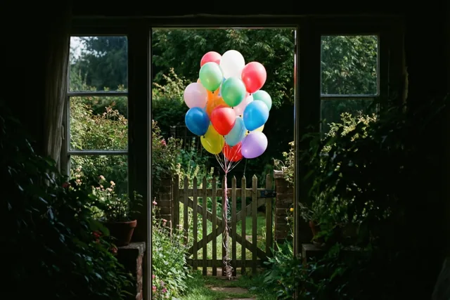Volg de ballonnen naar het feest