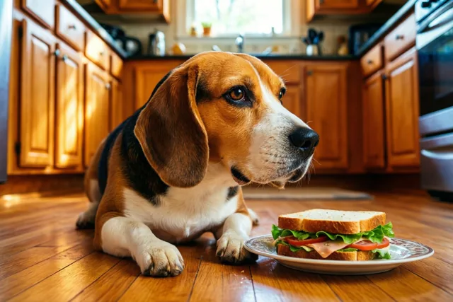 Deze beagle wil het goedmaken