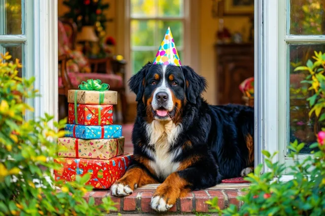 De berner wacht op het feest