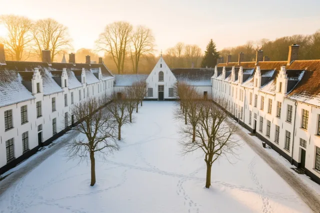 Winterrust in het begijnhof