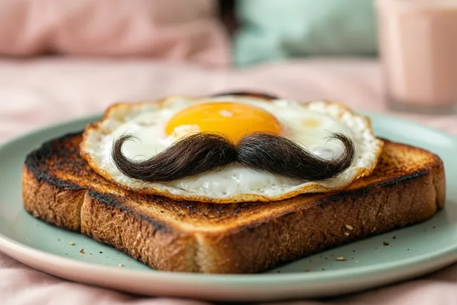 Een besnord eitje voor papa