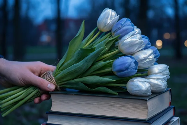 Dank tussen bloemen en boeken