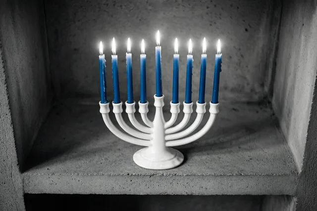 Blauw licht voor Chanoeka