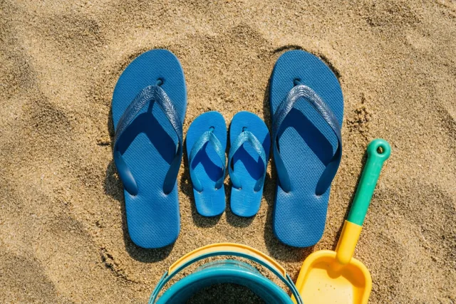 Papa, de slippers staan klaar