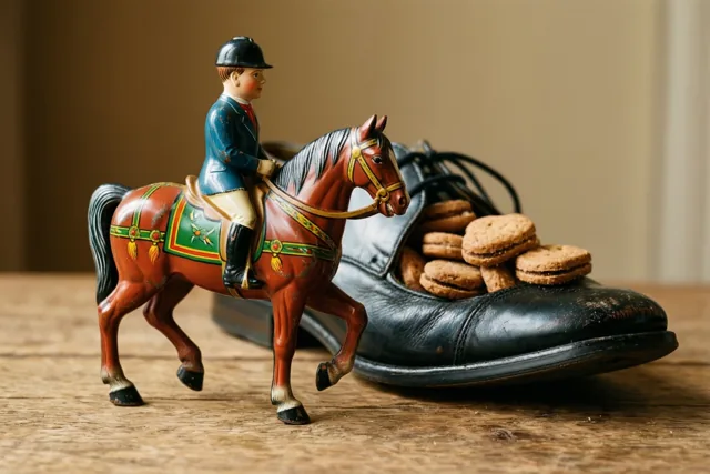 Een blikken paardje van Sinterklaas
