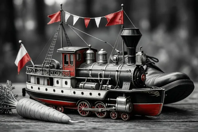 De stoomboot van toen