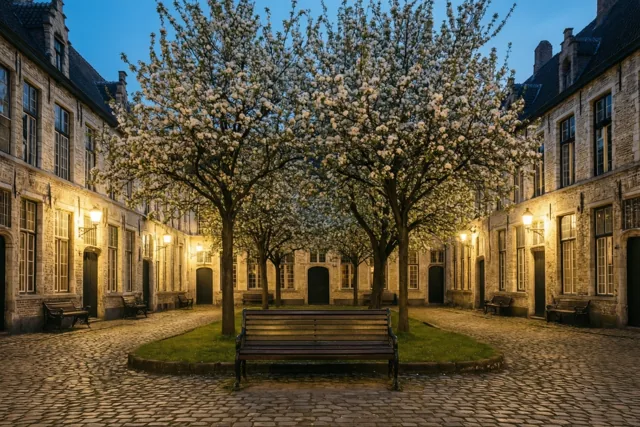 Bloesems in de avond