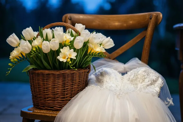 Tulpen voor een kleine dopeling