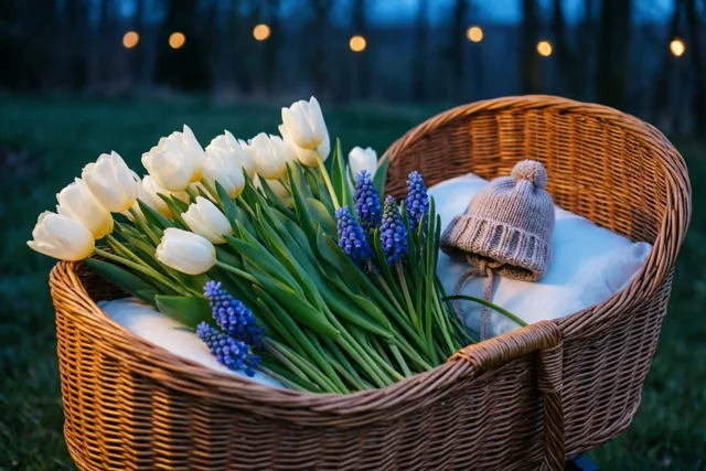Bloemenlicht voor jullie kleintje