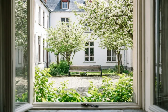 Een venster op de lente
