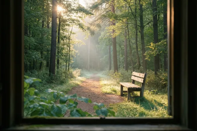 Het bos begroet je
