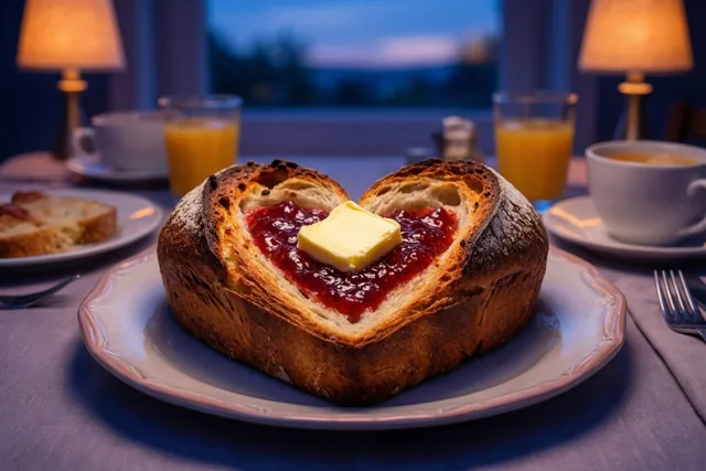 Een ontbijthart voor mijn schat