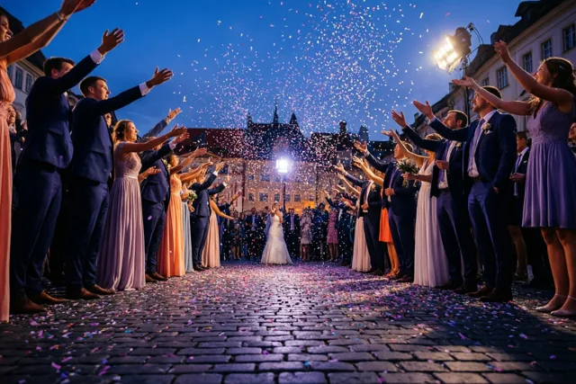 Confetti voor de bruid