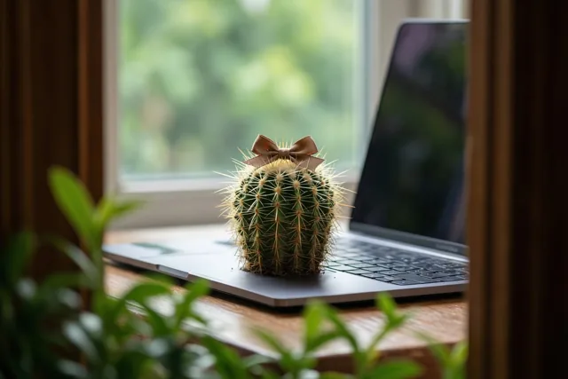 Een cactusje als nieuwe collega