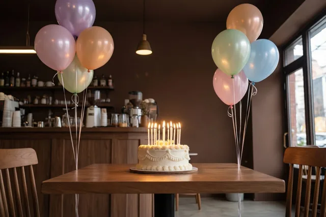 Zachte kleuren voor je caféfeest