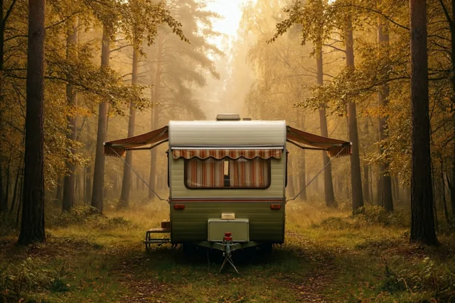 Herfstvakantie met een caravan van vroeger