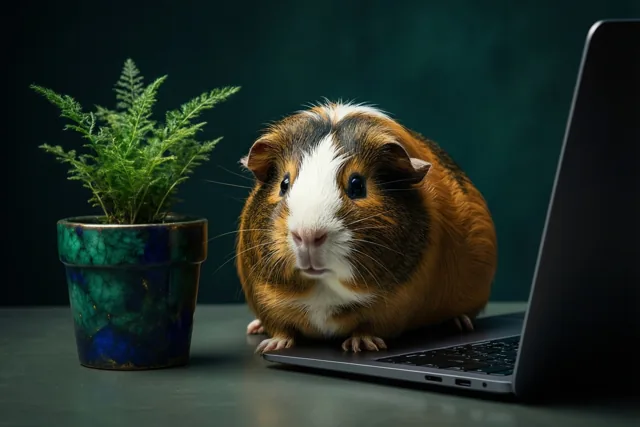 Een cavia als kantoormaatje