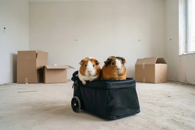 Cavia’s klaar voor de verhuis