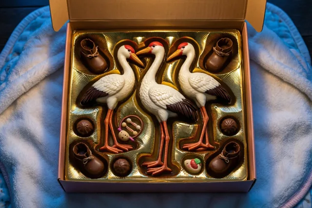 Chocolade om jullie baby te vieren