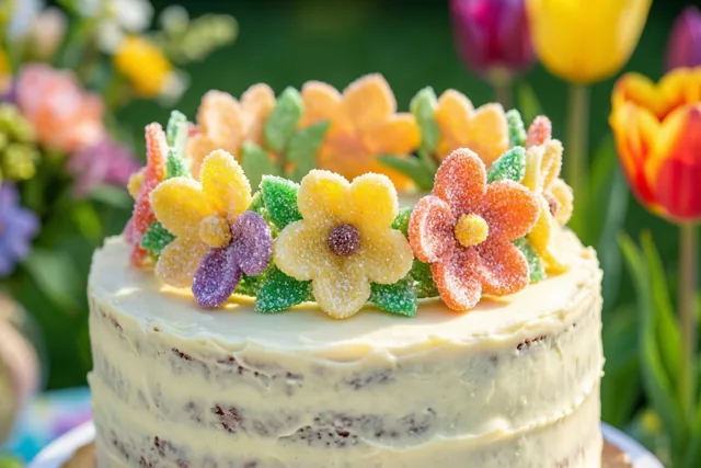 Bloemen op jouw feesttaart