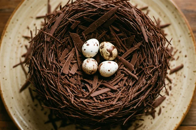 Een chocoladenestje vol paasgeluk
