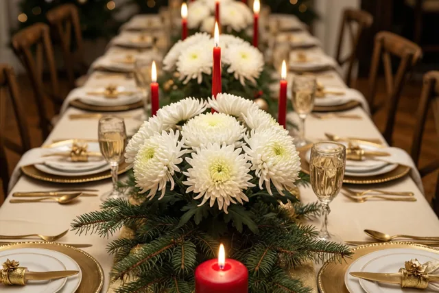 Chrysanten voor een feestelijke Kerst