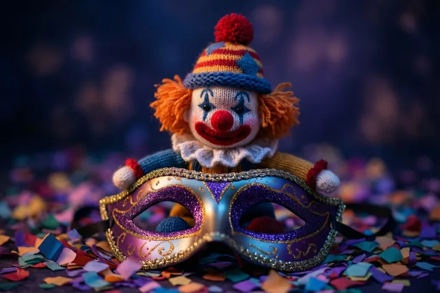 Het clowntje feest mee