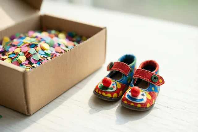 Clownsschoenen voor een vrolijk carnaval