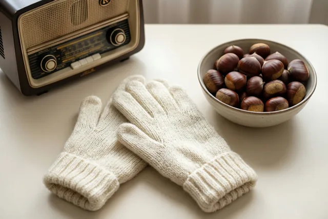 Herfstwarmte bij de oude radio