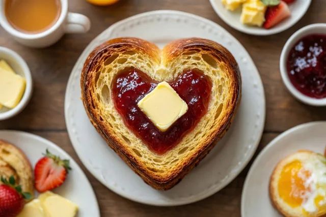 Liefde bij het croissantontbijt