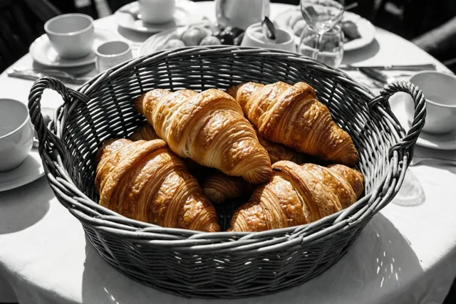Croissants om samen te delen