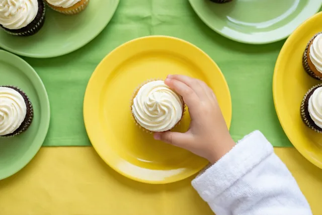 Een cupcake voor de feestvierder