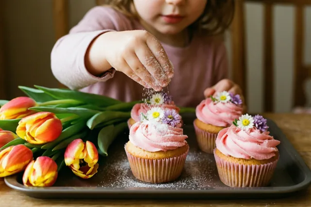 Cupcakes met liefde voor mama