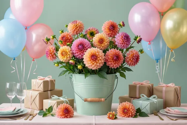 Dahlia's op jouw verjaardagstafel