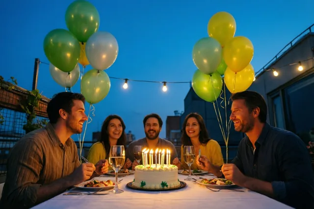Jouw verjaardag onder zachte lichtjes