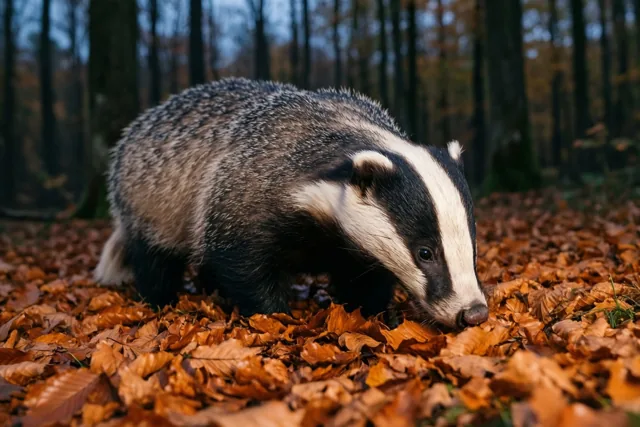 De das verkent de herfst