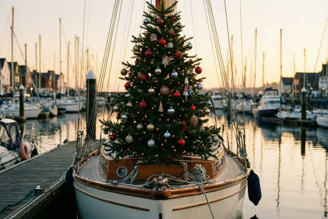 Kerst tussen de masten