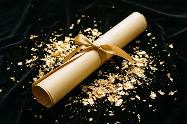 Geslaagd met een gouden randje