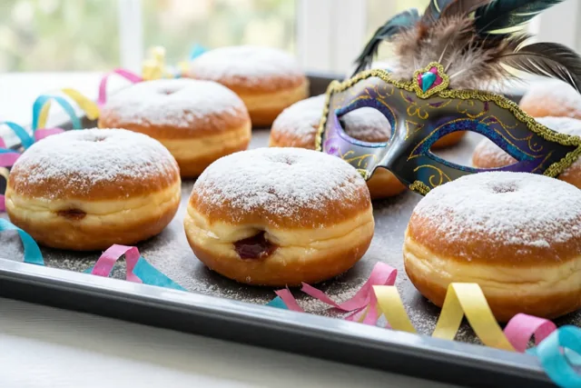 Carnaval met confituur en bloemsuiker