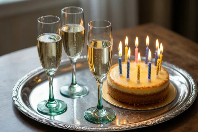 Een elegante toast op jou