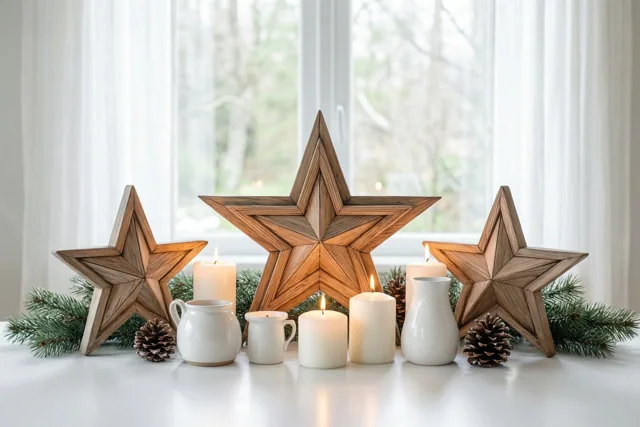 Drie sterren vol kerstwarmte