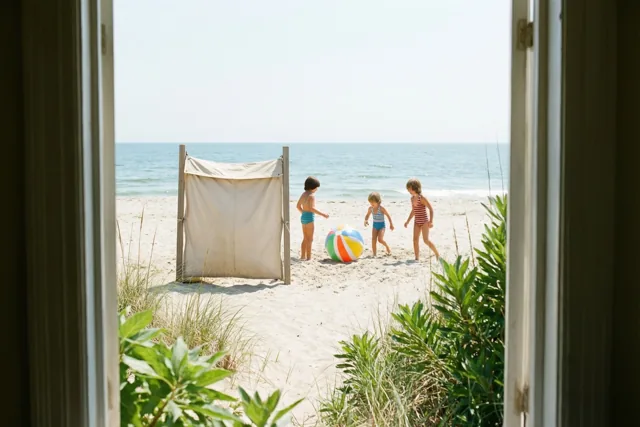 Een deur naar vroegere stranddagen