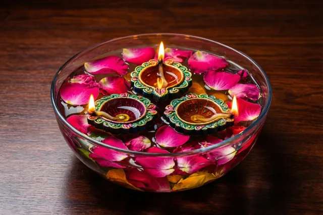 Drie vlammetjes voor jouw Diwali